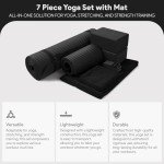 7-Piece Yoga Set with Mat & Towel