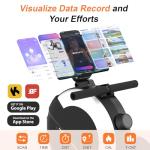 Foldable Magnetic Rowing Machine with High Resistance
