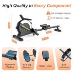 Foldable Magnetic Rowing Machine with High Resistance
