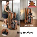 WENOKER Wooden Water Rowing Machine with Monitor
