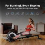 Foldable Magnetic Rowing Machine with Adjustable Resistance