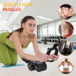 Ab Roller Wheel with Timer and Knee Mat