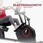 Sunny Health Fitness Recumbent Elliptical with Arm Exercises