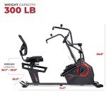 Sunny Health Fitness Recumbent Elliptical with Arm Exercises