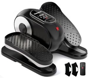 Quiet Under Desk Elliptical Machine with Remote