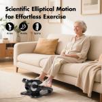 Quiet Under Desk Elliptical Machine with Remote