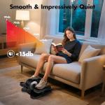 Quiet Under Desk Elliptical Machine with Remote