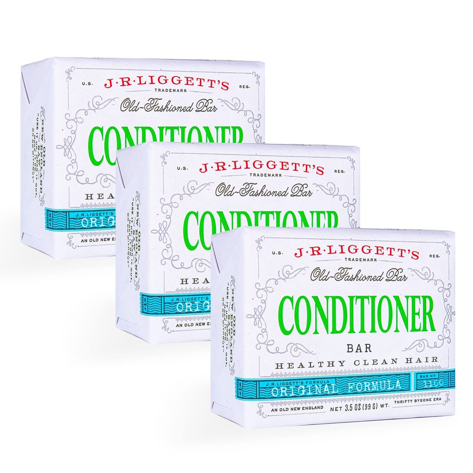 Eco-friendly plant-based hair conditioner 3-pack
