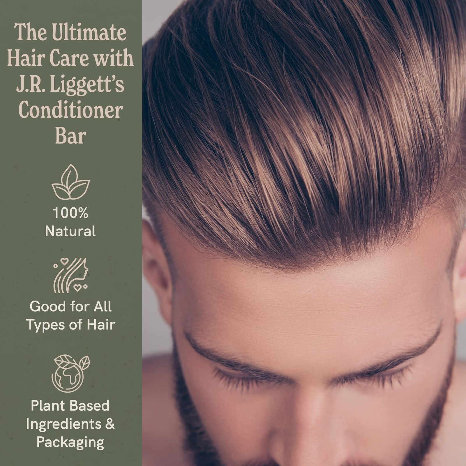 Eco-friendly plant-based hair conditioner 3-pack