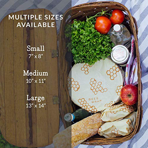 Bee's Wrap Oceans Print 3-Pack - Plastic-Free Storage