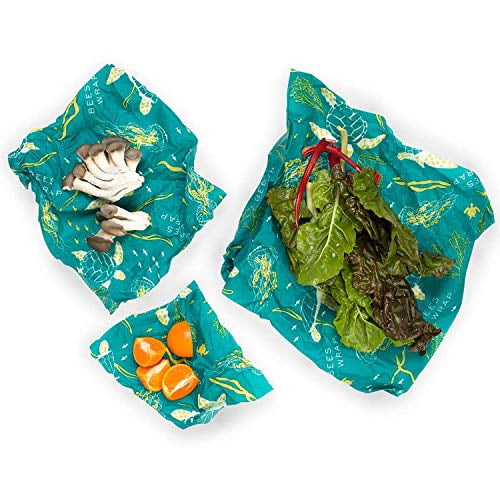 Bee's Wrap Oceans Print 3-Pack - Plastic-Free Storage