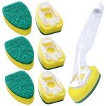 Eco-Friendly Sponge Soap Dispenser Dish Brush Set