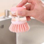 Eco-Friendly Astronaut Dish Brush with Soap Dispenser