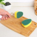 Eco-Friendly Sponge Soap Dispenser Dish Brush Set