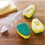Eco-Friendly Sponge Soap Dispenser Dish Brush Set