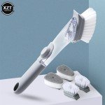 Eco-Friendly 2-in-1 Long Handle Cleaning Brush