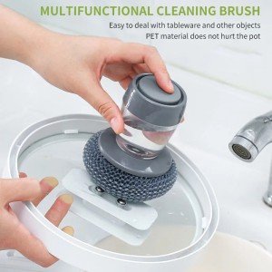 Eco-Friendly Automatic Soap Pot Cleaning Brush