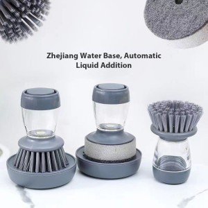 Eco-Friendly Kitchen Dish Brush with Soap Dispenser