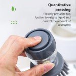 Eco-Friendly Kitchen Dish Brush with Soap Dispenser