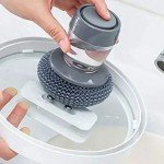 Eco-Friendly Automatic Soap Dispensing Kitchen Brush