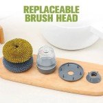 Eco-Friendly Automatic Soap Dispensing Kitchen Brush