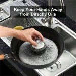 Eco-Friendly Stainless Steel Scrubbers with Handle
