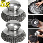 Eco-Friendly Stainless Steel Pot Brush Set