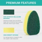 7-Pack Eco-Friendly Dish Wand Sponge Refills