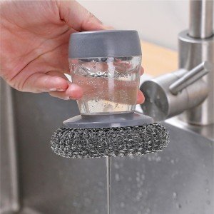 Eco-Friendly Palm Dispensing Dish Brush Tool