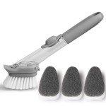 Eco-Friendly Long Handle Cleaning Sponge and Brush