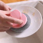 Eco-Friendly Stainless Steel Scrubber Sponge Pads