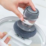 Eco-Friendly Palm Dispensing Dish Brush Tool