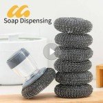 Eco-Friendly Soap Dispensing Palm Brush for Cleaning