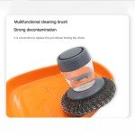 Eco-Friendly Soap Dispensing Palm Brush for Cleaning