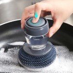 Eco-Friendly 2-in-1 Soap Dispensing Dish Brush