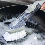 Eco-Friendly Refillable Kitchen Cleaning Brush Sponge