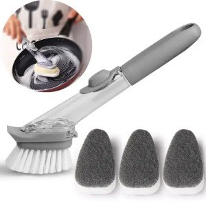 Eco-Friendly Long Handle Kitchen Cleaning Brush