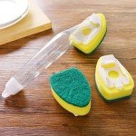 Eco-Friendly Refillable Scrub Brush with Pad