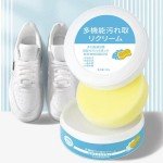 Eco-Friendly White Shoe Cleaning Cream & Sponge