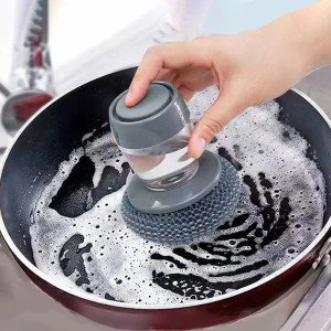 Eco-Friendly Self-Replenishing Sponge Dish Brush