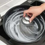 Steel Wool Scrubber with Handle for Dishes & Pots