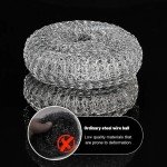 Eco-Friendly Stainless Steel Kitchen Pot Brush Set