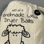 Wool Dryer Balls Organic XL 6-Pack by Ecoigy