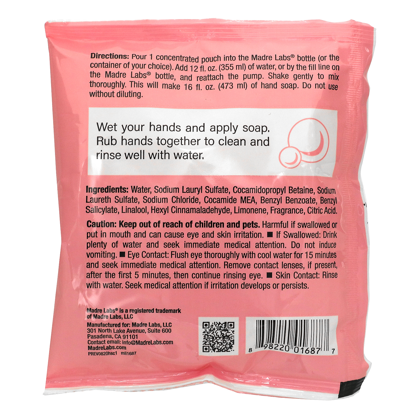 Eco-Friendly Freesia Hand Soap Concentrate