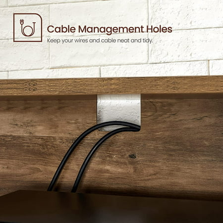 Adjustable Shelf Buffet Cabinet for Rustic Living Room