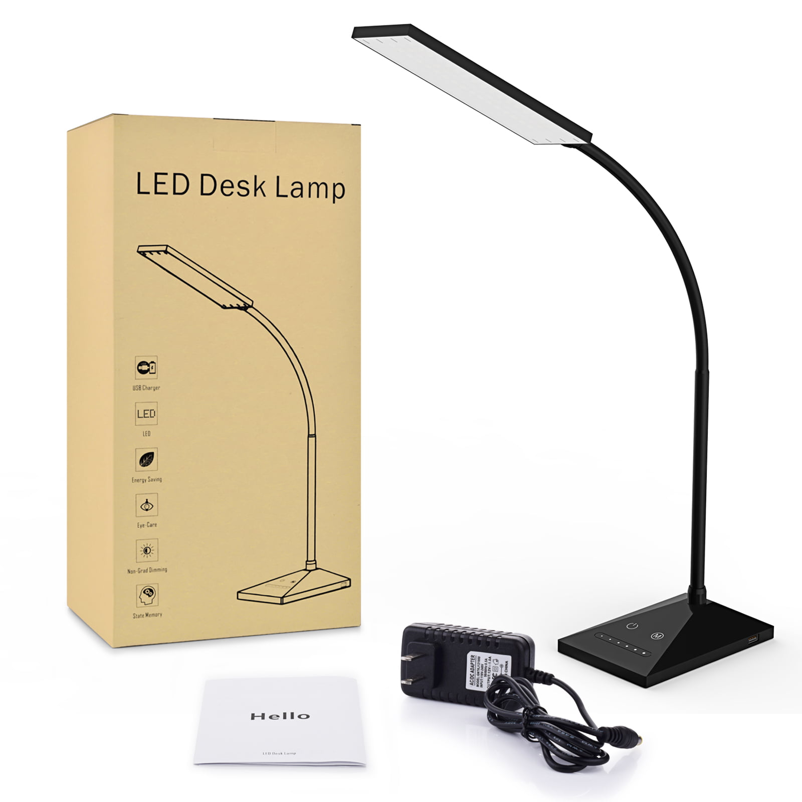 KOOTION LED Desk Lamp with USB Charging