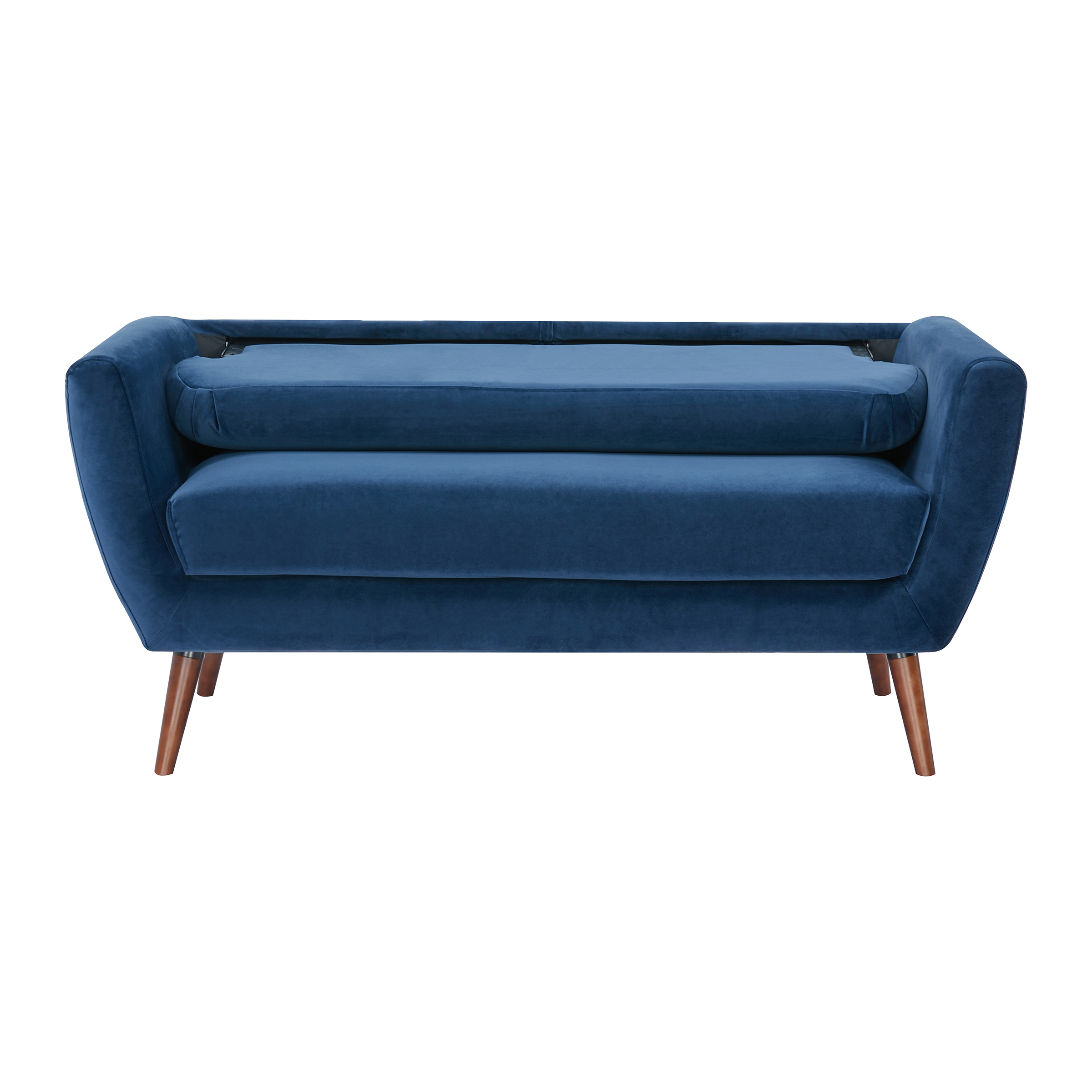A&D Home Oakland Loveseat, Velvet Blue