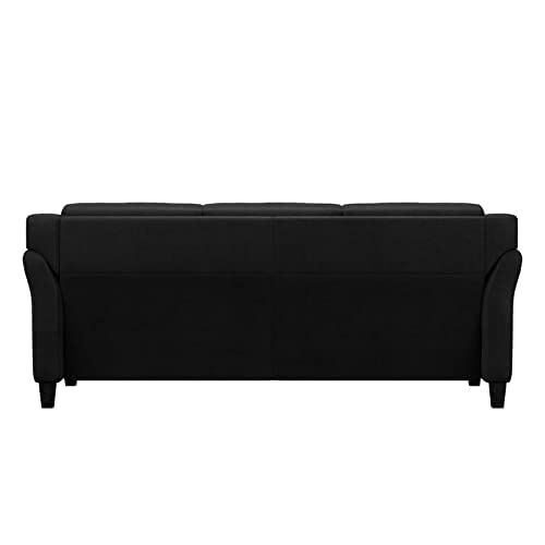 Lifestyle Solutions CCHRFKS3M26BKVA Harrington Sofa, Black