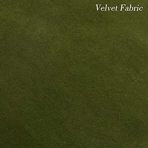 Green Velvet Dining Chairs with Cane Back