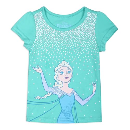 Disney Frozen Elsa and Anna 3-Pack T-Shirts - Pink/White/Green
